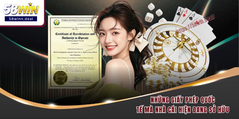 Những giấy phép quốc tế mà nhà cái hiện đang sở hữu